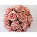 Rose bouquet with diamante in centre of each rose