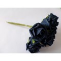 6 Navy Colour Fast Foam Cottage Roses