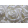 Large Glitter Roses Pomander ( White )